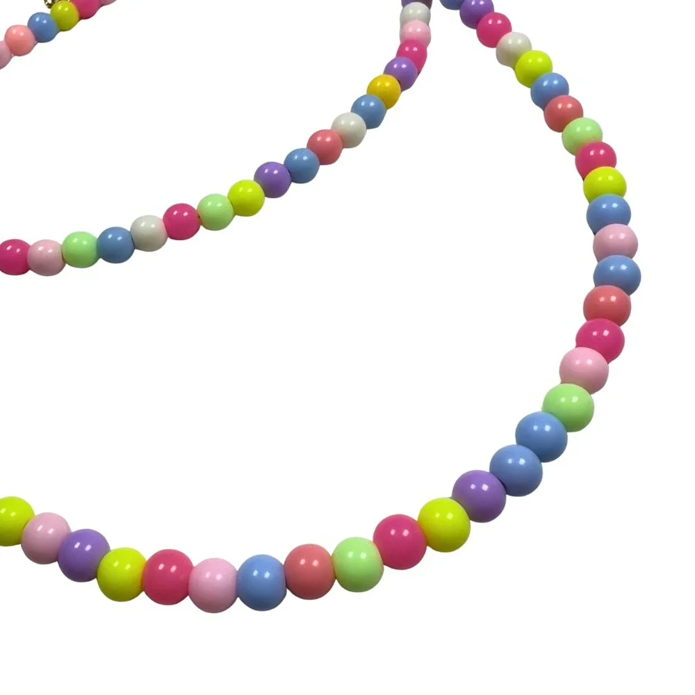 Pastel Beaded Necklace Adjustable Choker Kawaii Y2K‎ Aesthetic Jewelry